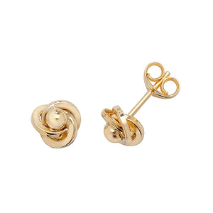 9ct Yellow Gold Orbital Stud Earrings