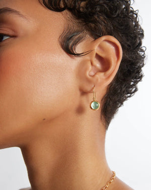 Anna Beck | Green Quartz Drop Earrings
