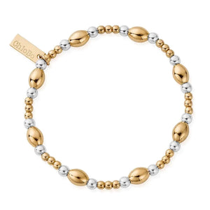ChloBo | Gold and Silver Cute Oval Bracelet