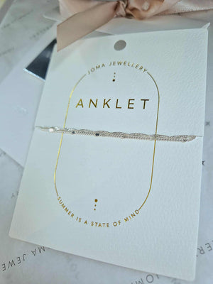 Joma Jewellery | Layered Twist Anklet
