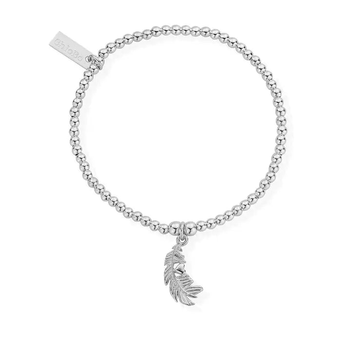 ChloBo | Cute Charm Heart In Feather Bracelet