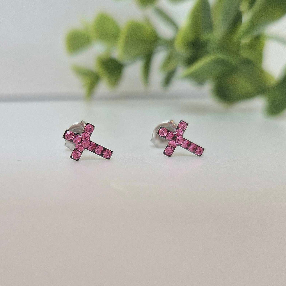 Studex | Sensitive Rose Cross Stud Earrings