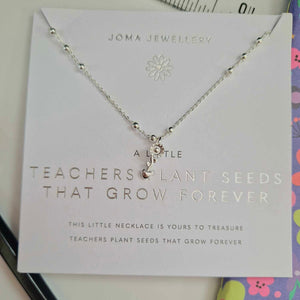 Joma Jewellery | Teachers Plant Seeds That Grow Forever Necklace