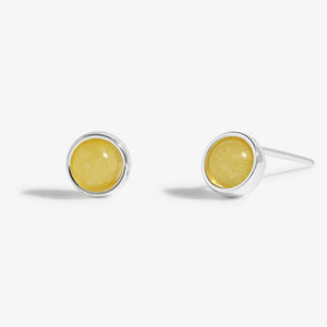 Joma Jewellery | November Yellow Quartz Birthstone Boxed Earrings