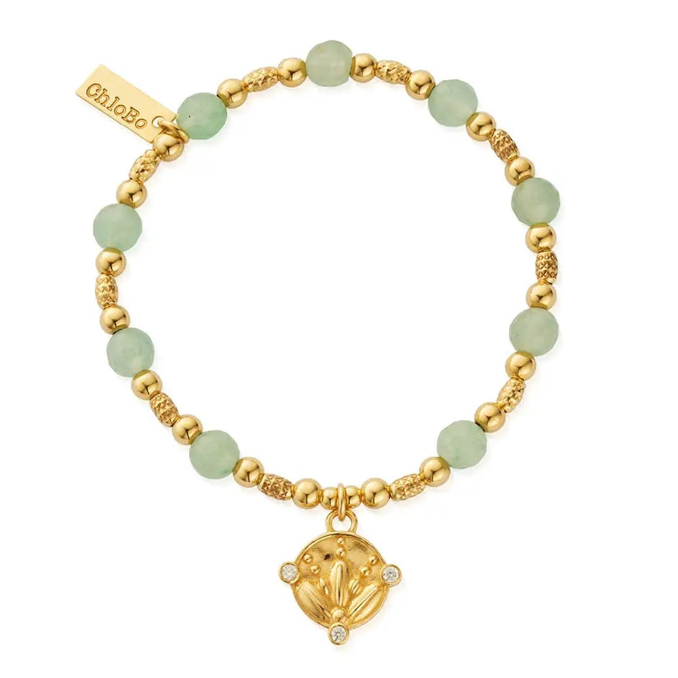 ChloBo | Gold Sparkling Bloom Aventurine Bracelet