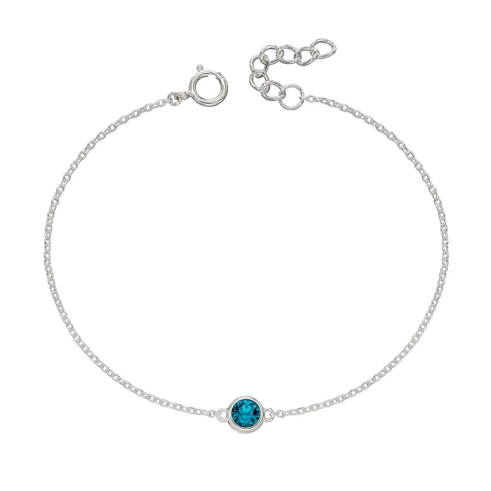 Silver 2025 birthstone bracelets