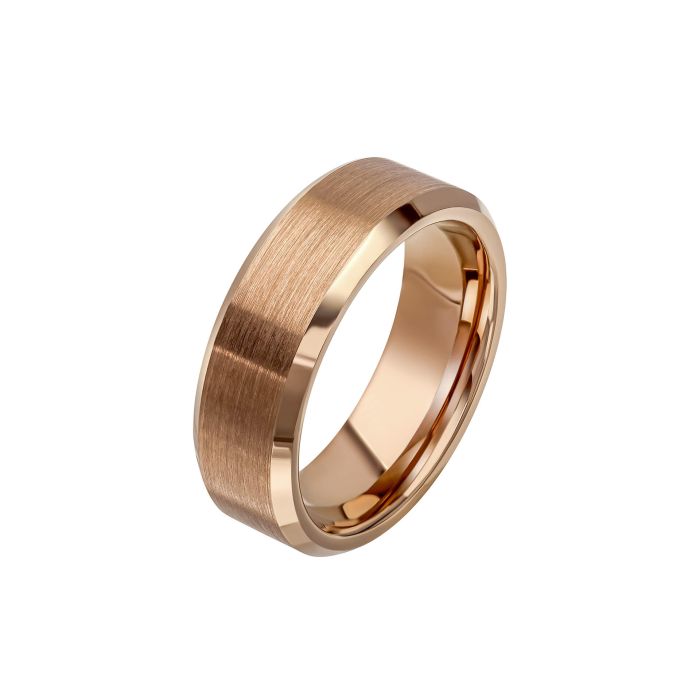 Fred Bennett | Brushed and Polished Coffee Plated Tungsten Ring