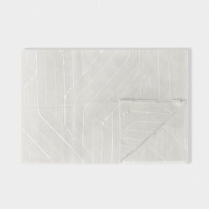 Katie Loxton | Foil Printed Scarf | Geometric Line | Grey & Silver