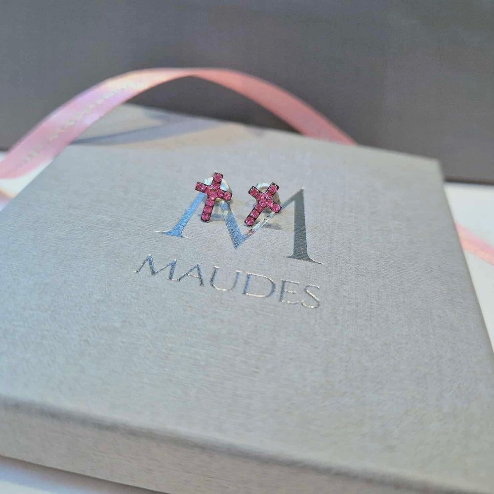 Studex | Sensitive Rose Cross Stud Earrings