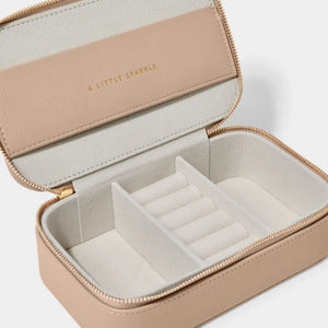 Katie Loxton | Pebble Jewellery Box | A Little Sparkle | Soft Tan