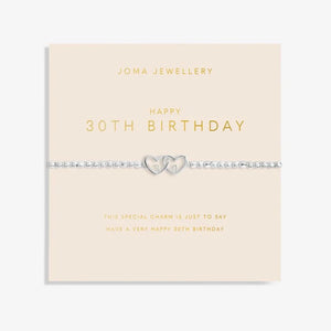 Joma Jewellery | Forever Yours | Happy 30th Birthday Bracelet