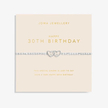 Joma Jewellery | Forever Yours | Happy 30th Birthday Bracelet