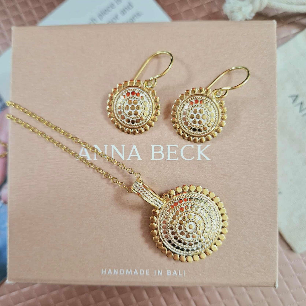 Anna Beck | Scallop Disk Drop Earrings