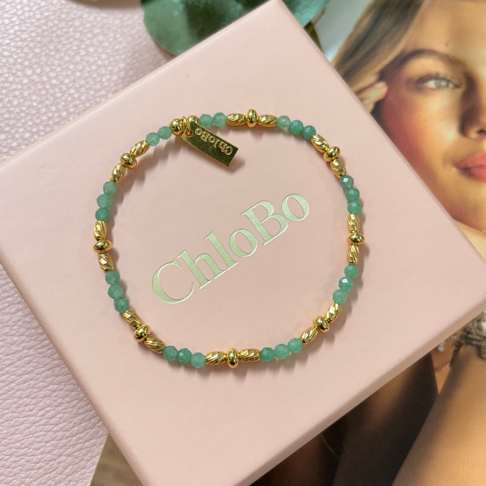 ChloBo | Gold Sparkle Aventurine Bracelet
