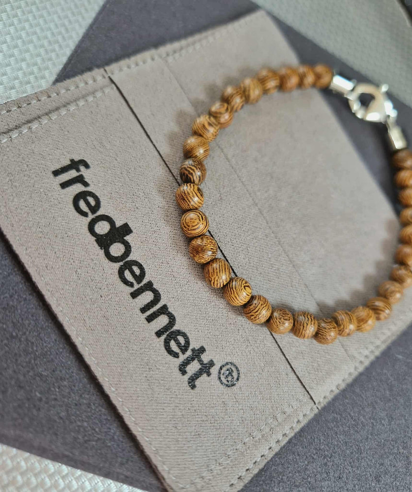 Fred Bennett | Round Brown Wooden Beads Bracelet