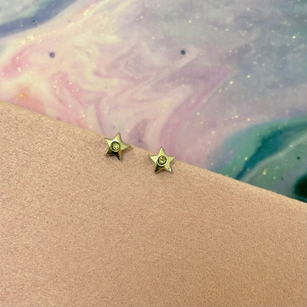 D for Diamond | Children’s Sterling Silver Star Earrings - Maudes The Jewellers