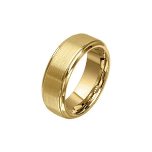 Fred Bennett | Brushed Gold Plated Tungsten Ring