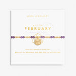 Joma Jewellery | Gold February Amethyst Bracelet