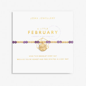 Joma Jewellery | Gold February Amethyst Bracelet