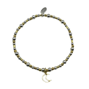 Ettie Mixed Metal Magical Dreams Bracelet | Moon