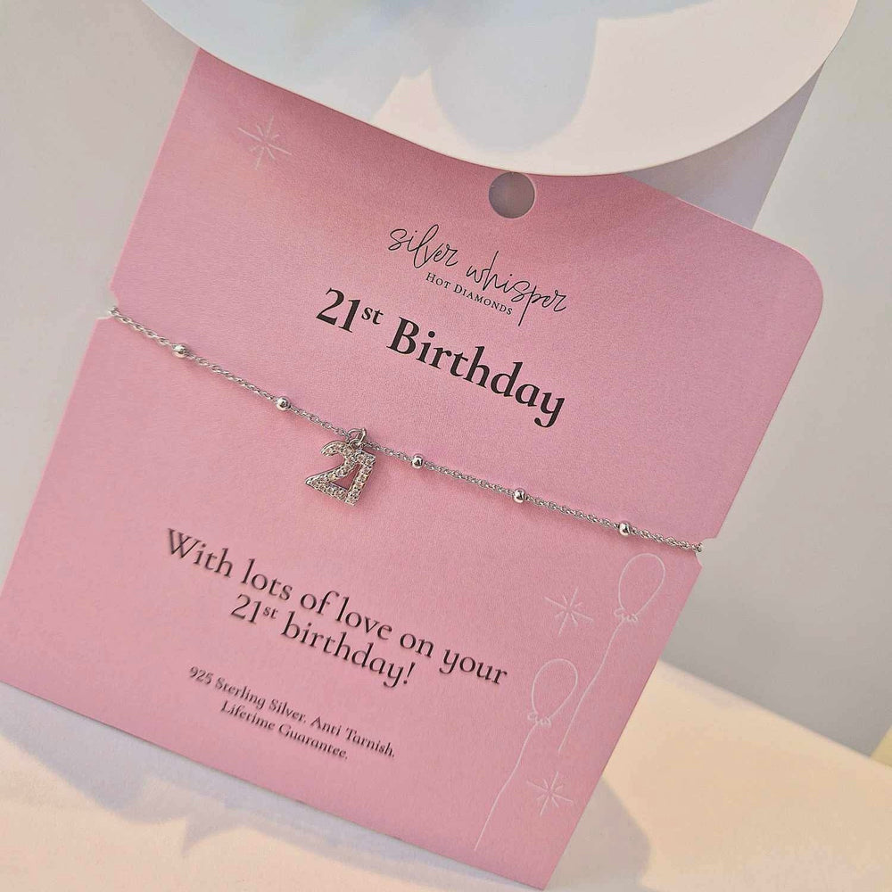 Hot Diamonds | Silver Whisper 21st Birthday Bracelet