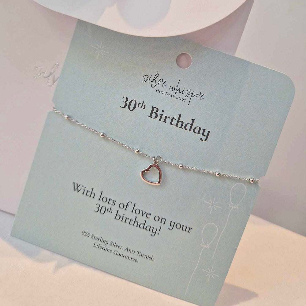 Hot Diamonds | Silver Whisper 30th Birthday Bracelet