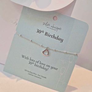 Hot Diamonds | Silver Whisper 30th Birthday Bracelet