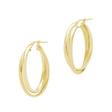 The Hoop Station | Interlocking Oval Twist Hoops