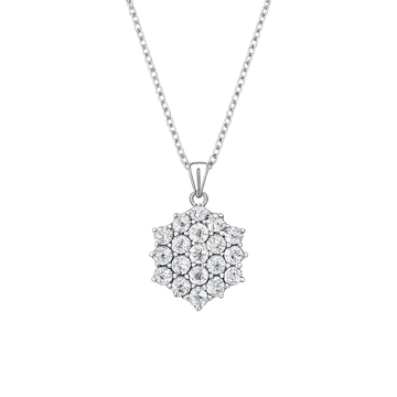 9ct Yellow Gold Diamond Necklace