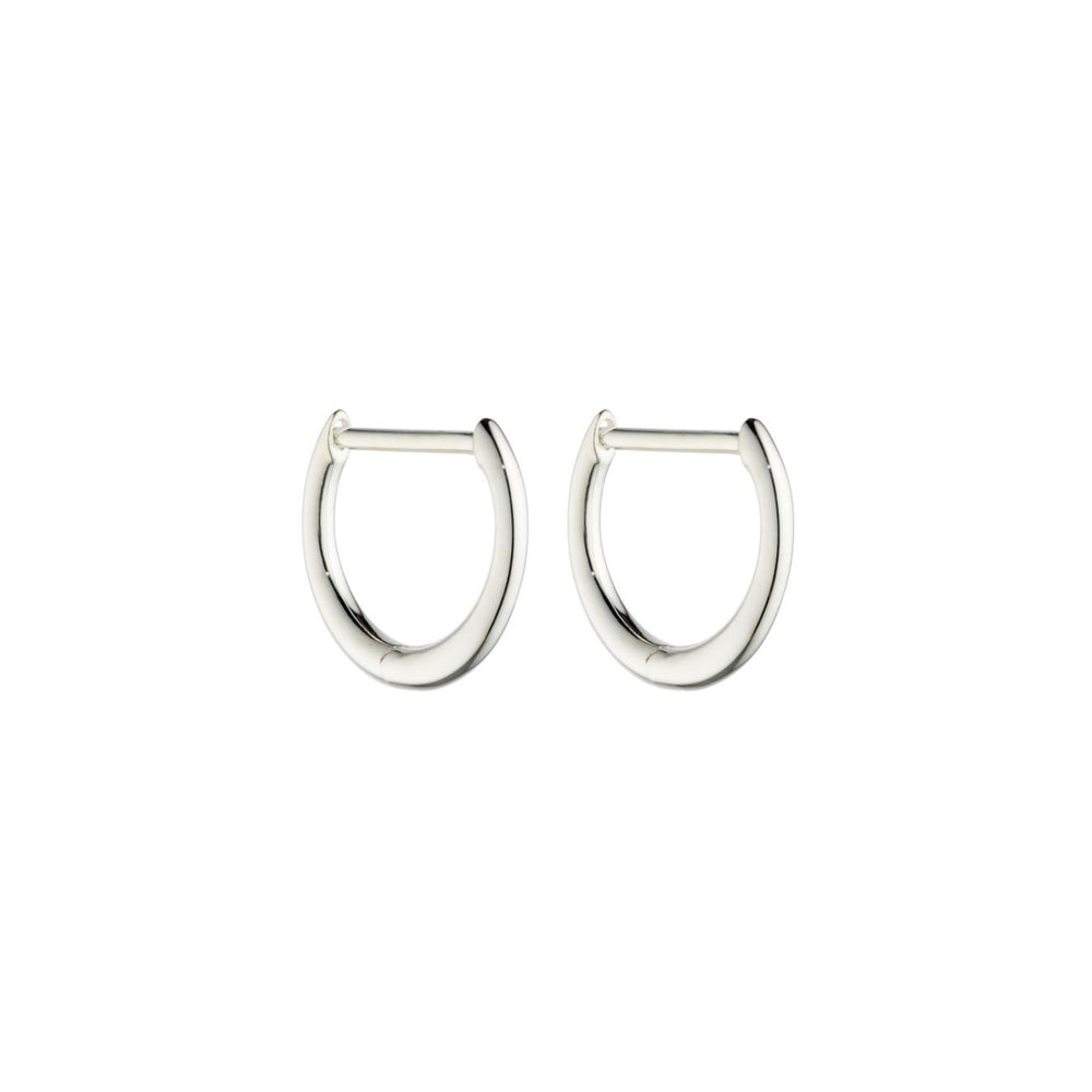 Sterling Silver Hinged Hoop Earrings