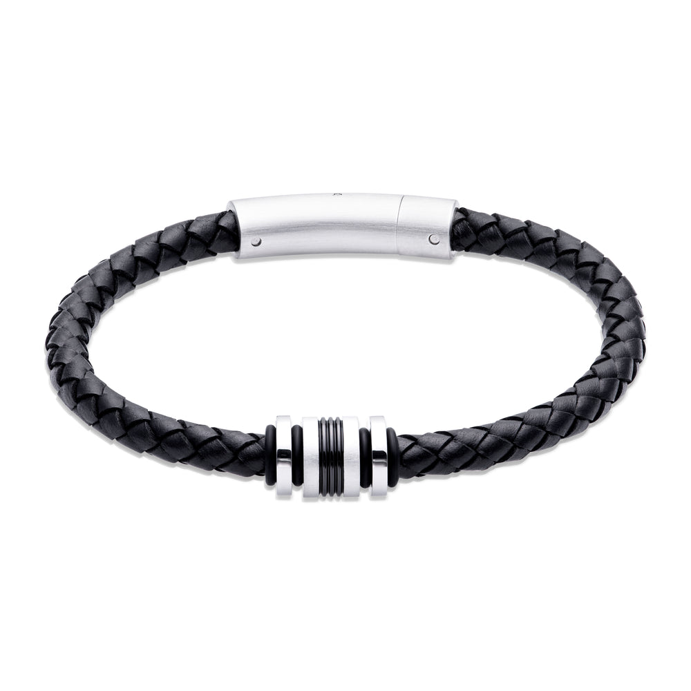 Unique & Co | Black Leather Bracelet