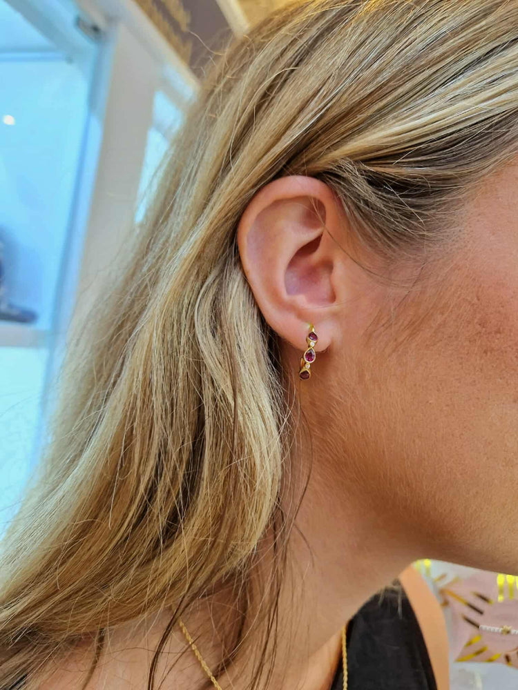 Laura Ashley | Thornage Flowers Hoop Earrings