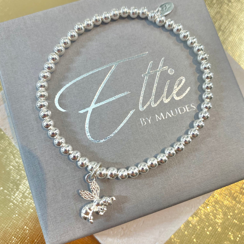 Ettie | Medium Bead Flying Bee Bracelet