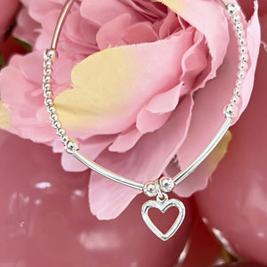 
            
                Load image into Gallery viewer, ChloBo | Cute Mini Open Heart Bracelet - Maudes The Jewellers
            
        