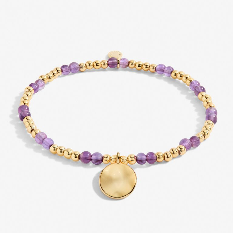 Joma Jewellery | Gold February Amethyst Bracelet