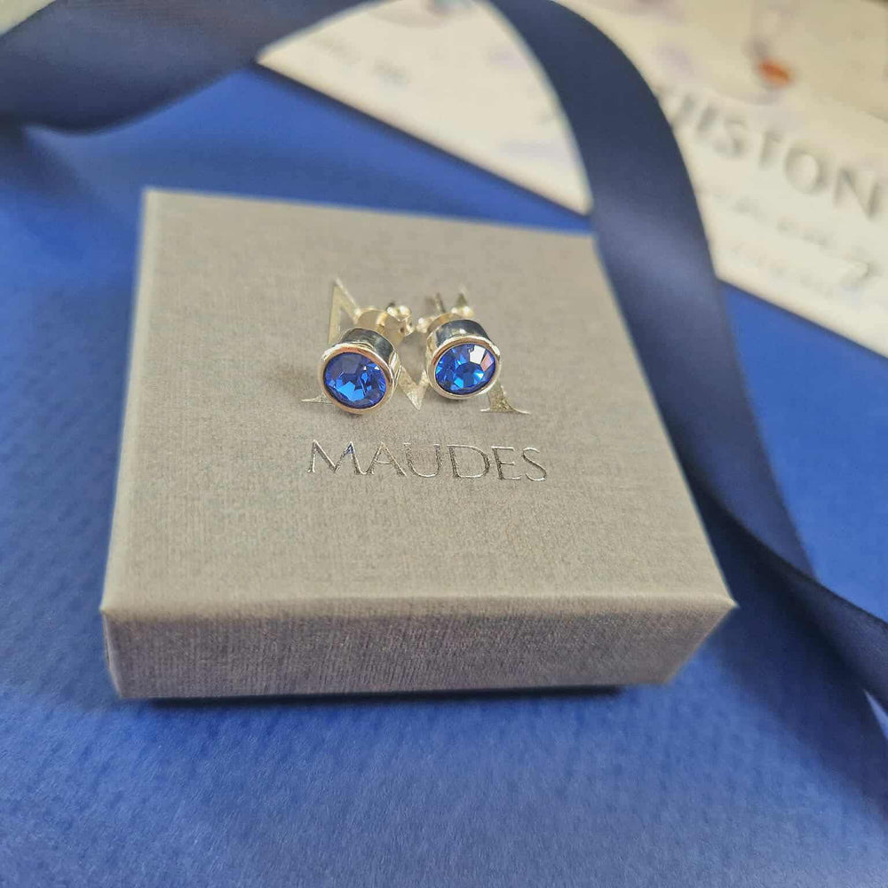 Ettie Sterling Silver Birthstone Earrings
