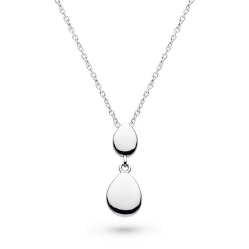 Kit Heath | Pebble Twin Droplet Necklace