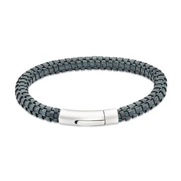 Unique & Co | Antique Blue Leather Bracelet