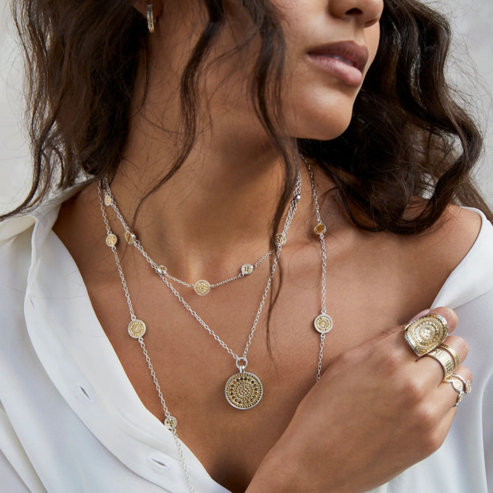 Anna Beck | Classic Medium Disc Reversible Pendant Necklace