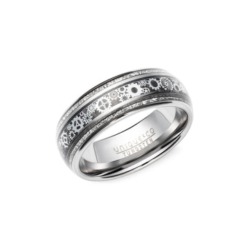 Unique & Co | Tungsten Carbide Ring With Carbon Fibre