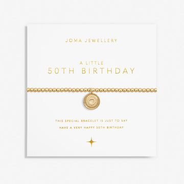 Joma Jewellery | Gold 50th Birthday Bracelet