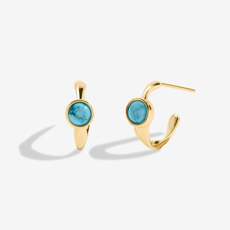 Joma Jewellery | December Birthstone Hoop Earrings