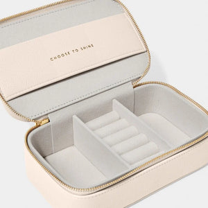 Katie Loxton | Pebble Jewellery Box | Choose To Shine | Eggshell