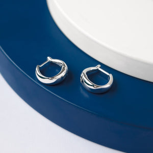 Kit Heath | Bevel Cirque Small Hinged Huggie Hoop Earrings