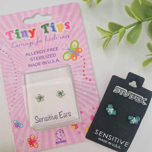 Studex | Sensitive May Emerald Butterfly Stud Earrings