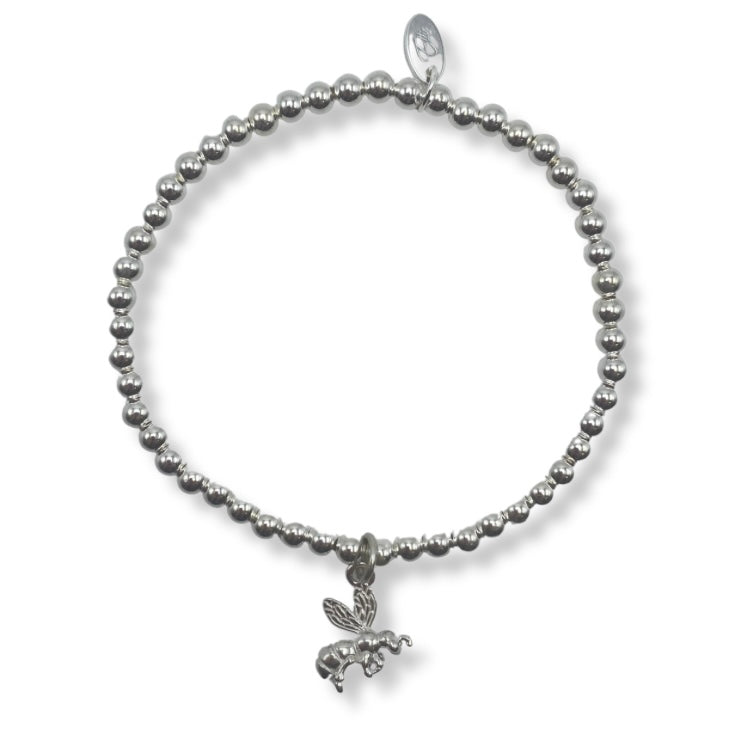 Ettie | Medium Bead Flying Bee Bracelet