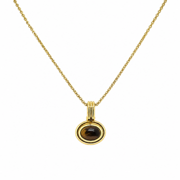 Gold Plate Tigers Eye Necklace