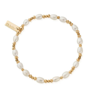 ChloBo | Gold Sparkle Pearl Bracelet