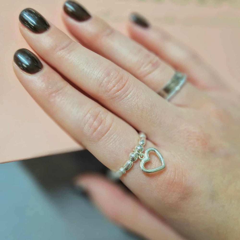 ChloBo | Mini Rice Open Heart Ring