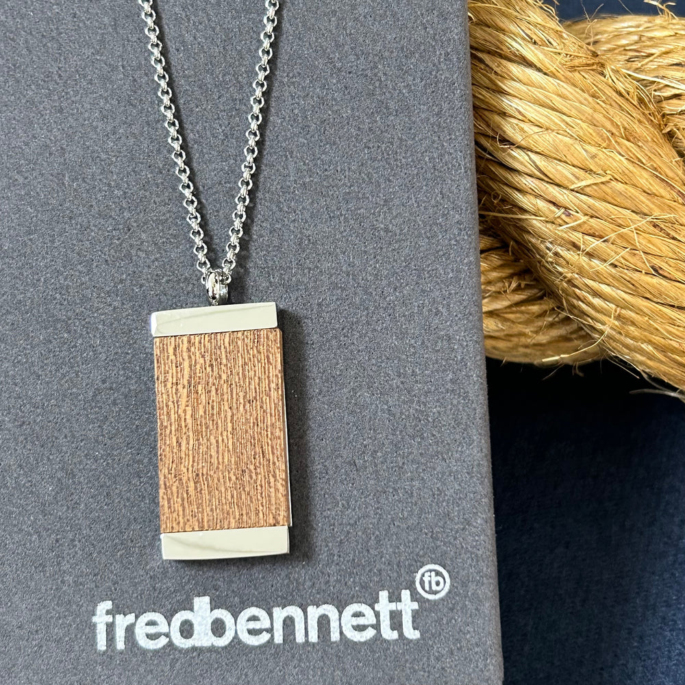 Fred Bennett | Wood Dog Tag Necklace